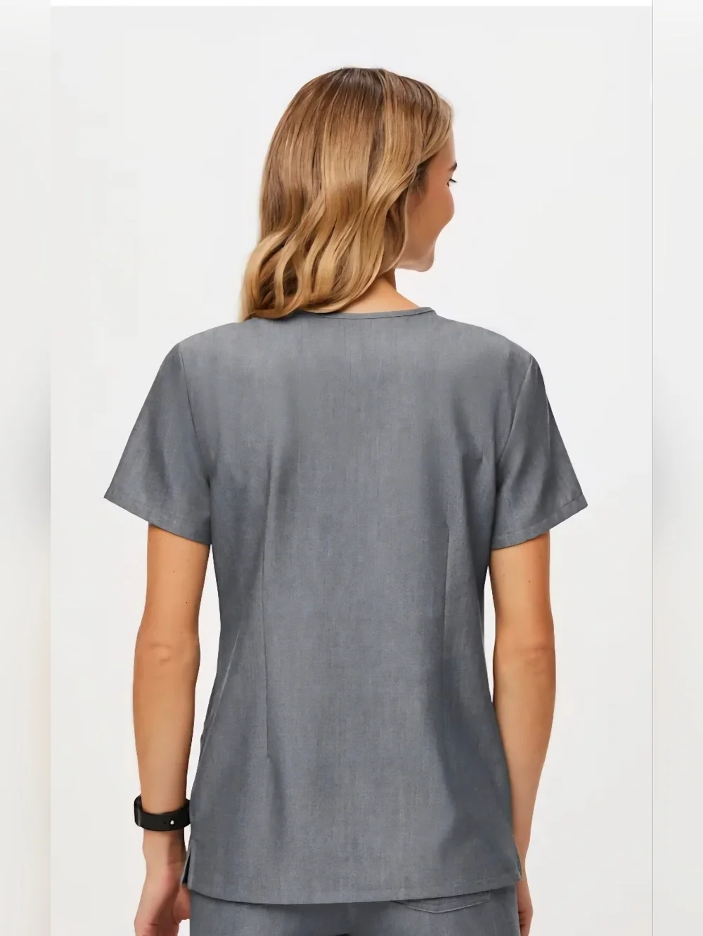 Figs Casma Three-Pocket Scrub Top  Graphite Size XS - Picture 4 of 9